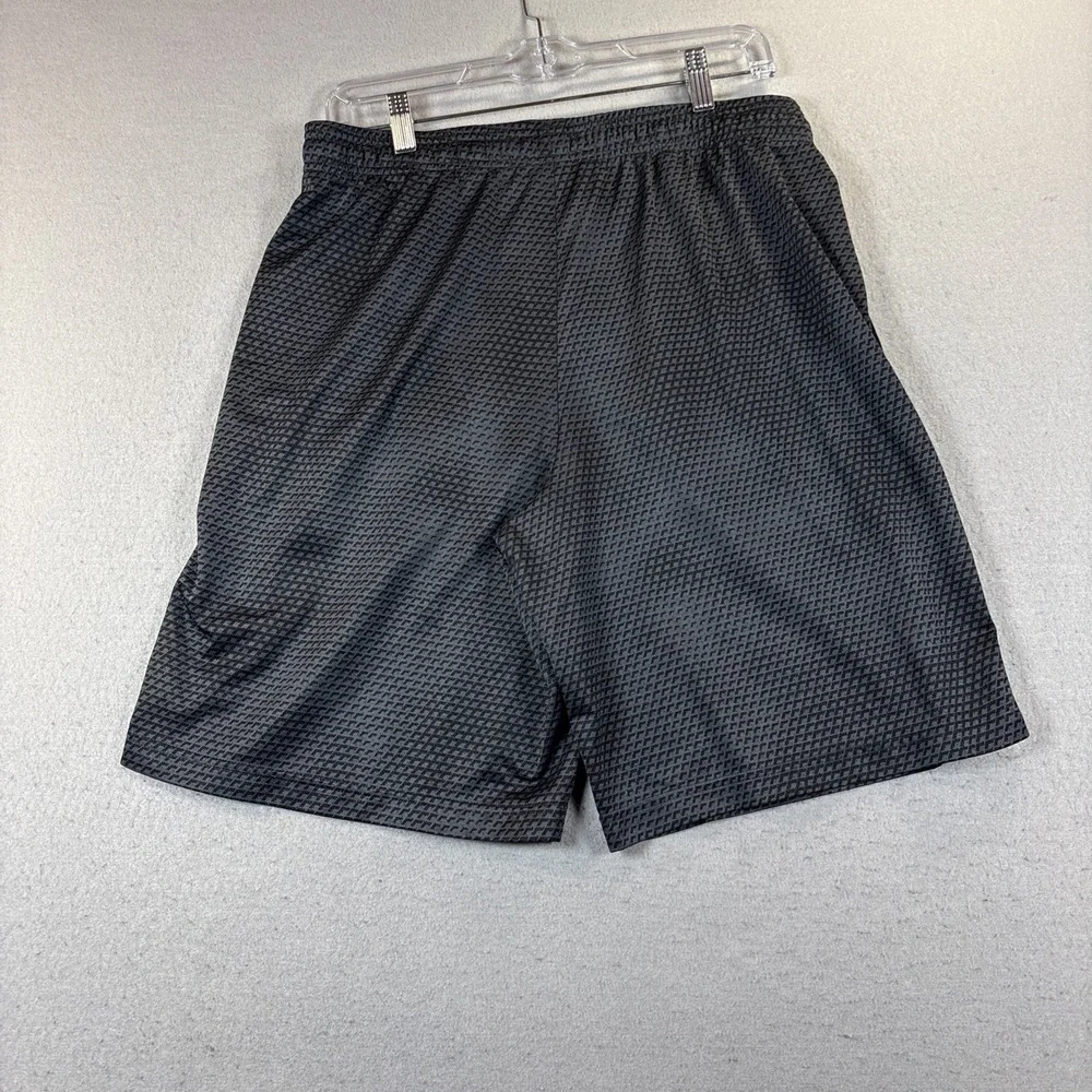 Under Armour‎ Shorts Boys Youth Large Black Loose Athletic Basketball Geometric
